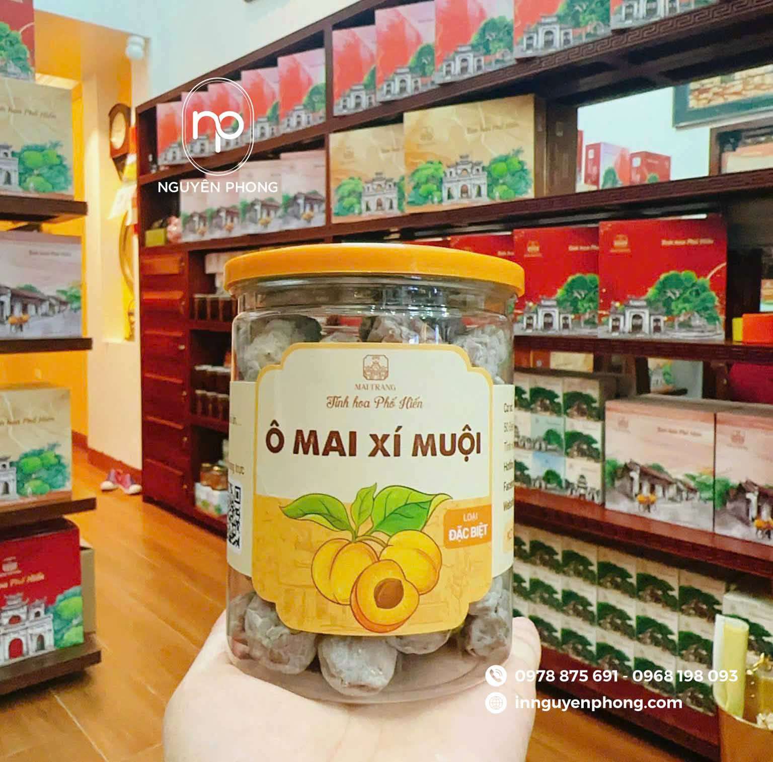 Tem dán ô mai xí muội Mai Trang